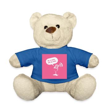 Sois une voix, pas un écho - Nounours - bleu roi - Devant