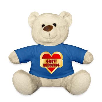 Gute Besserung Schweiz - Teddy - Königsblau - Vorne
