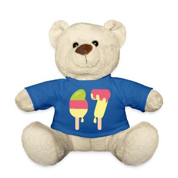 67 - Soixante-sept Numéro 67 I-ce Cream Meme Six 7 - Nounours - bleu roi - Devant