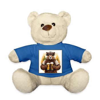 Biber mit Bier - Teddy - Königsblau - Vorne