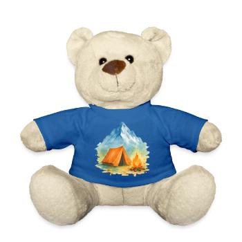 Montagne du Feu de camp Watercolor - Nounours - bleu roi - Devant