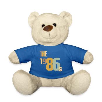 Vintage Year 1986 Birthday 40 Years Gift Idea - Teddy Bear - royal blue - Front