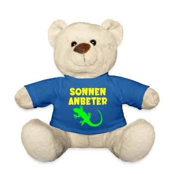 Sonnenanbeter Eidechse - Sommer Sonne - Teddy - Königsblau - Vorne