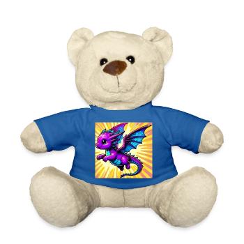 Drache - Teddy - Königsblau - Vorne