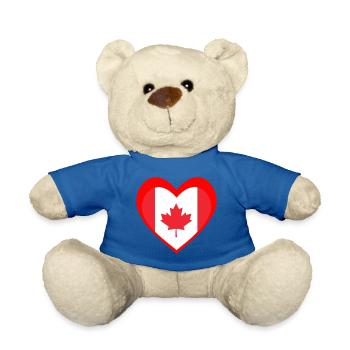 Red Maple Heart – True Canadian Pride - Nounours - bleu roi - Devant