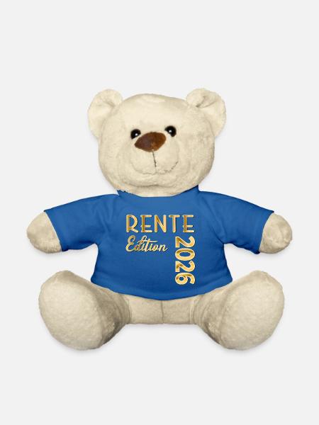 Rente 2026 Rentnergeschenke - Teddy - Königsblau