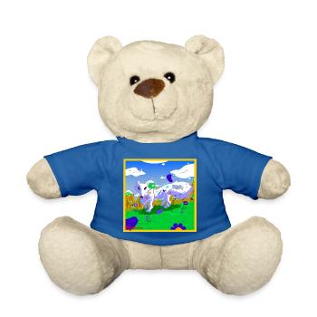 loup_blanc - Nounours - bleu roi - Devant