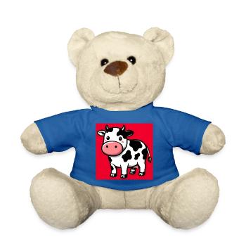 vache - Nounours - bleu roi - Devant