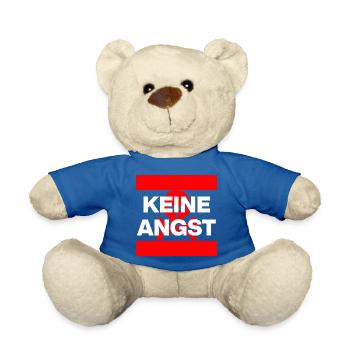KEINE ANGST NIE WIEDER IST JETZT SKULL ROT NO NZS - Teddy - Königsblau - Vorne