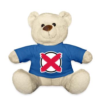 Appel aux élections : Faites votre croix ! - Nounours - bleu roi - Devant