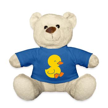 Cute yellow chick for kids - Teddy Bear - royal blue - Front