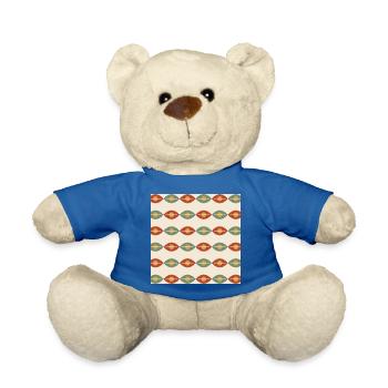 Linsenfeld – organische Geometrie - Teddy - Königsblau - Vorne