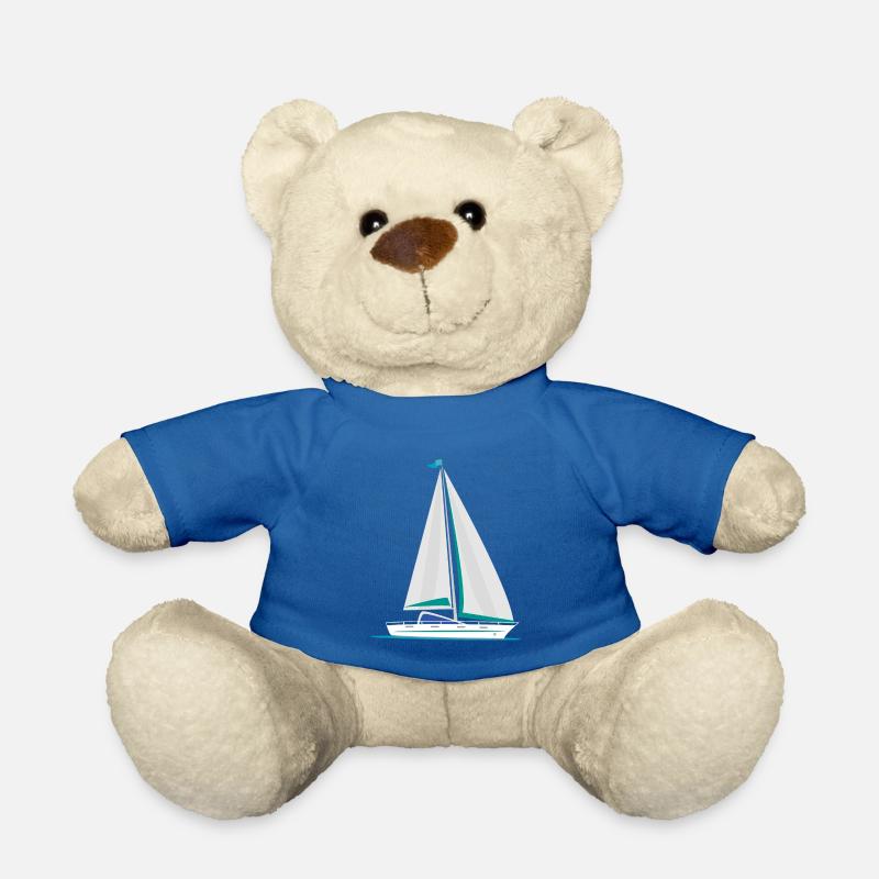 Voile - Nounours - bleu roi