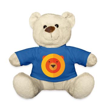 Pop-Art Comic Retro Vintage Teddy Bear Circle - Teddy - Königsblau - Vorne