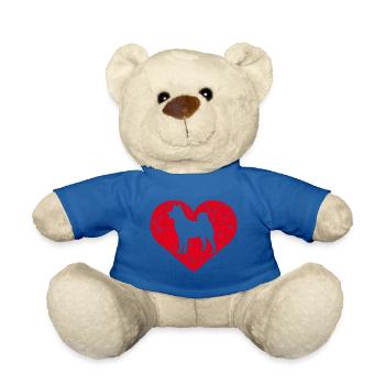 Husky Herz - Teddy - Königsblau - Vorne