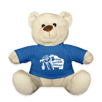 Der Osten schraubt! Zündkerze - Teddy - Königsblau - Vorne