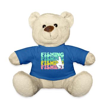 Angeln Angler Fischerei Fischer - Teddy - Königsblau - Vorne