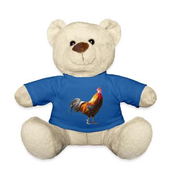 Comic Chicken- Comic Hahn - Teddy - Königsblau - Vorne