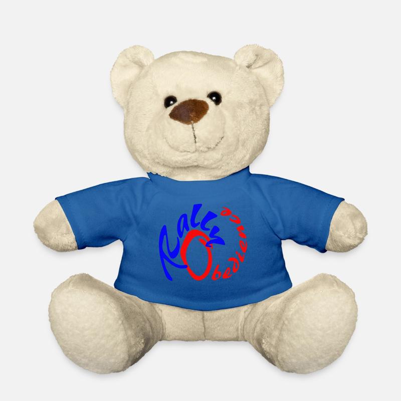 Conception d'obéissance de rallye pour le sport canin avec chien - Nounours - bleu roi