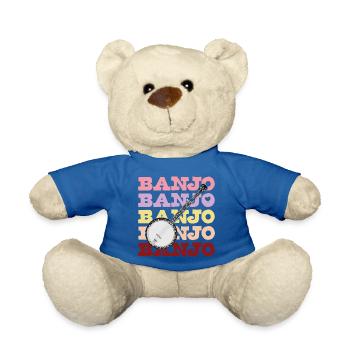 Banjo Candy Farben mit Bluegrass Resonator Banjo - Teddy - Königsblau - Vorne