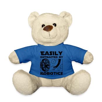 Abgelenkt von Robotern Lustiger Roboteringenieur - Teddy - Königsblau - Vorne