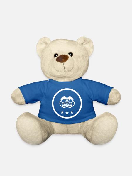 Bierglas Symbol - Teddy - Königsblau