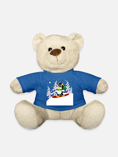 Snowboard Pinguin - Teddy - Königsblau