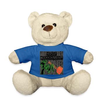 STOP RASSISMUS - Abbild - 2023 - Teddy - Königsblau - Vorne