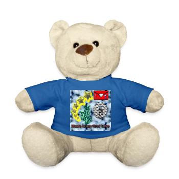 Music is my first Love - Image - 2023 - Teddy Bear - royal blue - Front