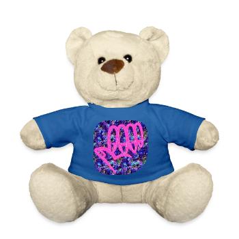 Women's Hand - Club WoW - Teddy Bear - royal blue - Front