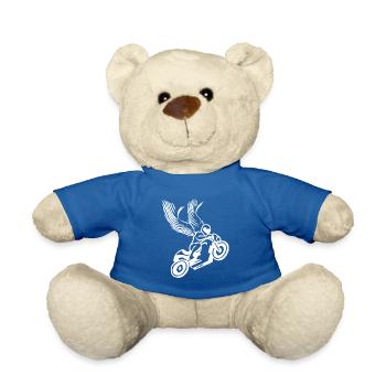 Moto Ange Gardien - Nounours - bleu roi - Devant