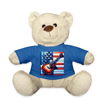 American Guitar - Teddy Bear - royal blue - Front