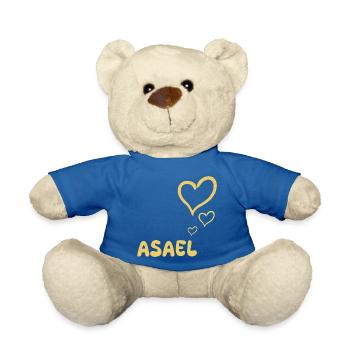 Cadeau pour Asaël - Nounours - bleu roi - Devant