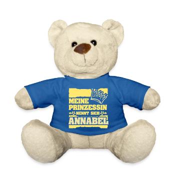 Geschenk für Annabel - Teddy - Königsblau - Vorne