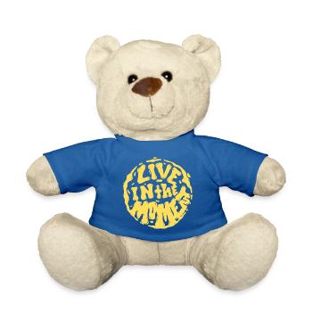 Lebe im Moment - Teddy - Königsblau - Vorne