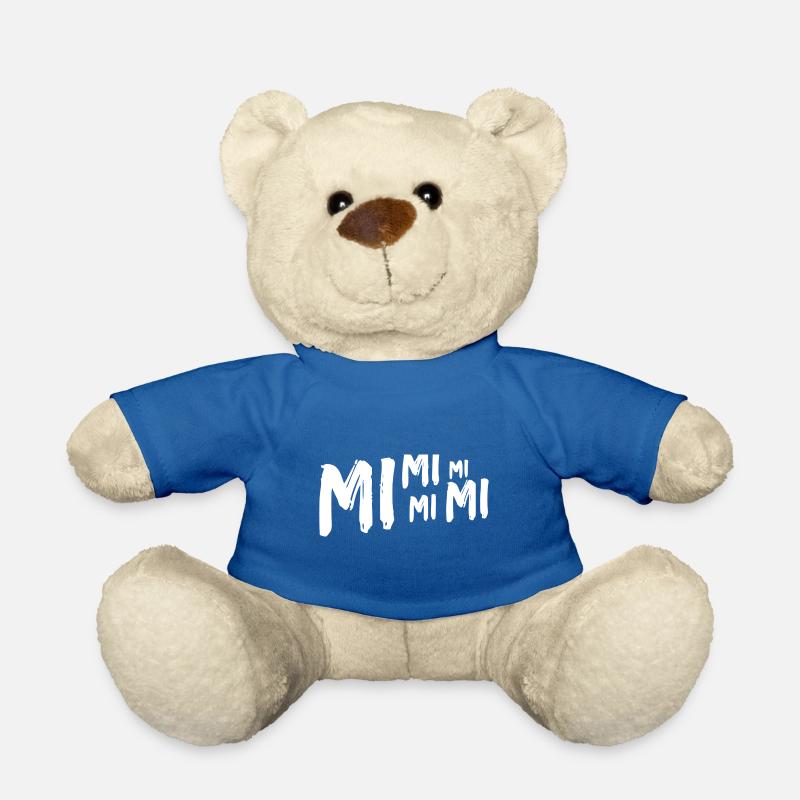 Mimimi white - Teddy Bear - royal blue