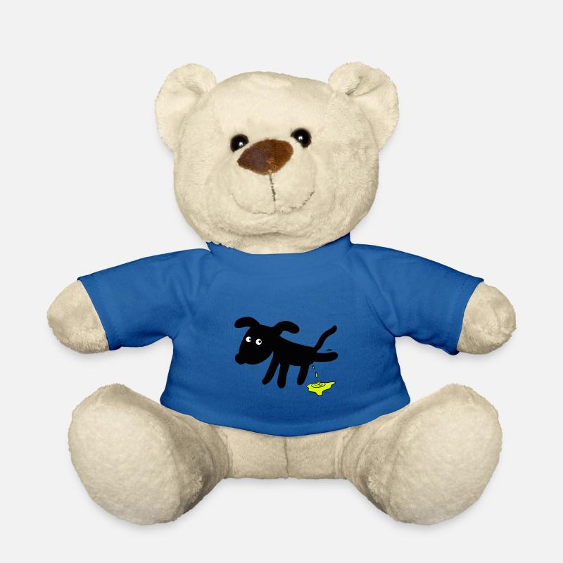 Dog pees dogs - Teddy Bear - royal blue
