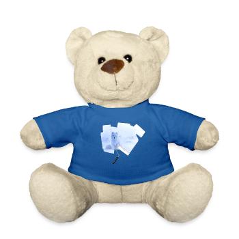 Farbroller Polarfuchs - Teddy - Königsblau - Vorne