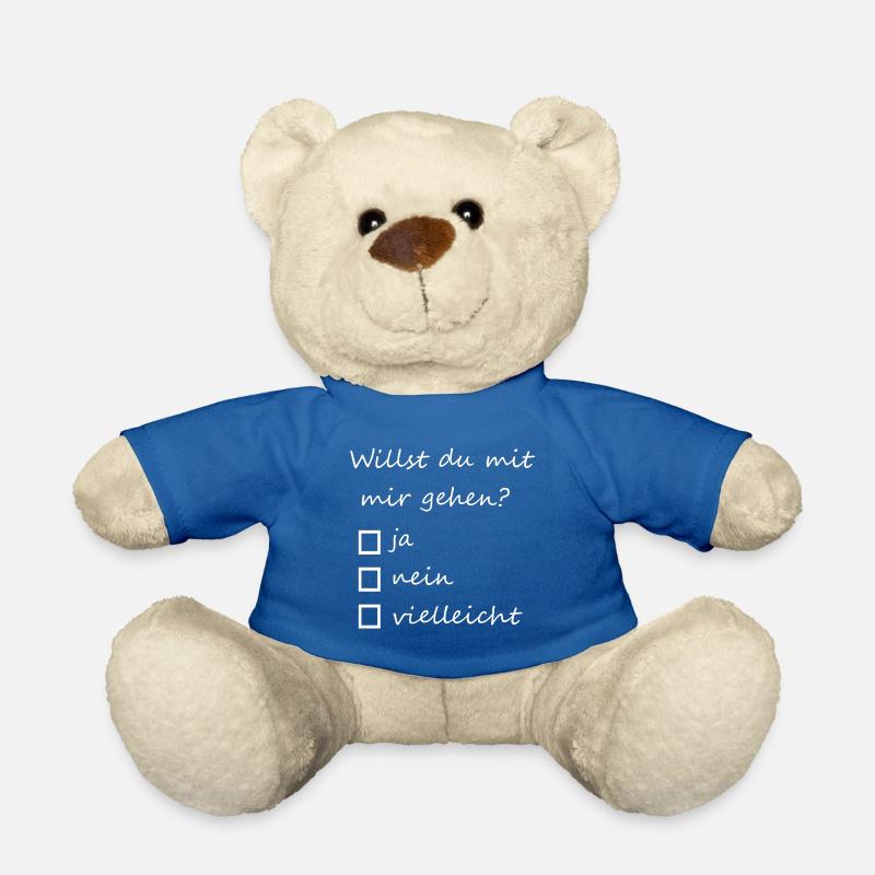 Willst du mit mir gehen ? - Teddy - Königsblau