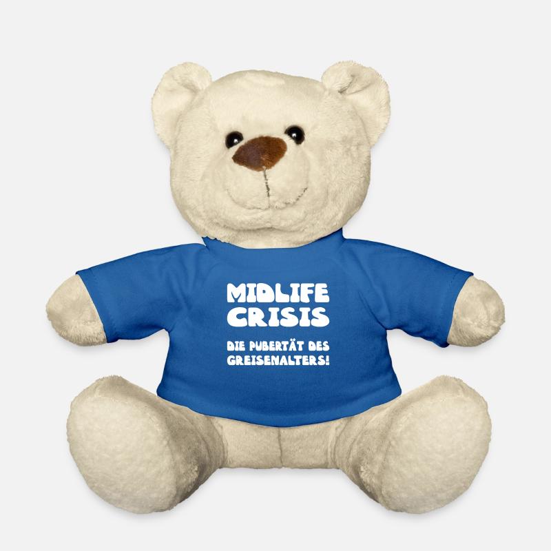 Midlife Crisis Männer-Pubertät - Teddy - Königsblau