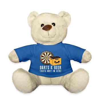 Darts Evolution Dart Sport Bullseye fun geschenk - Teddy - Königsblau - Vorne