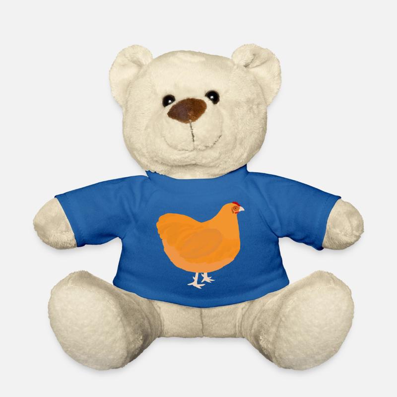 Orpington - color yellow - gift idea - Teddy Bear - royal blue