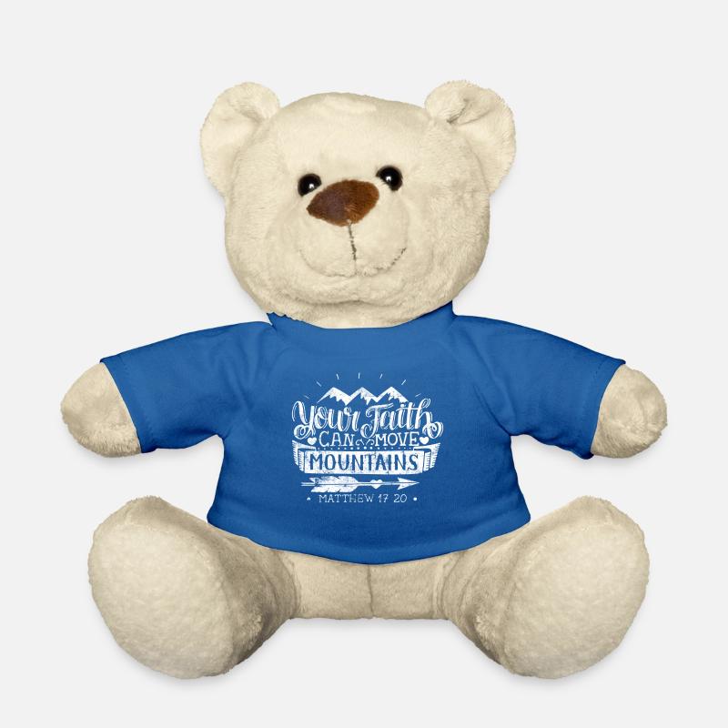 bibelvers glaube spruch - Teddy - Königsblau