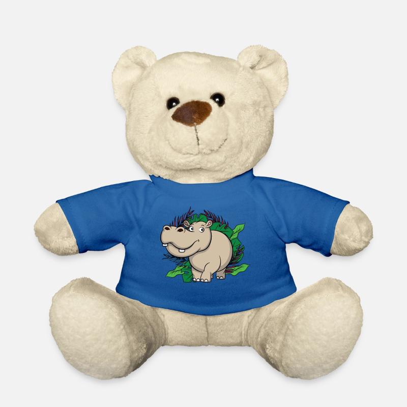 Hippo Jungle, roi de la jungle - Nounours - bleu roi