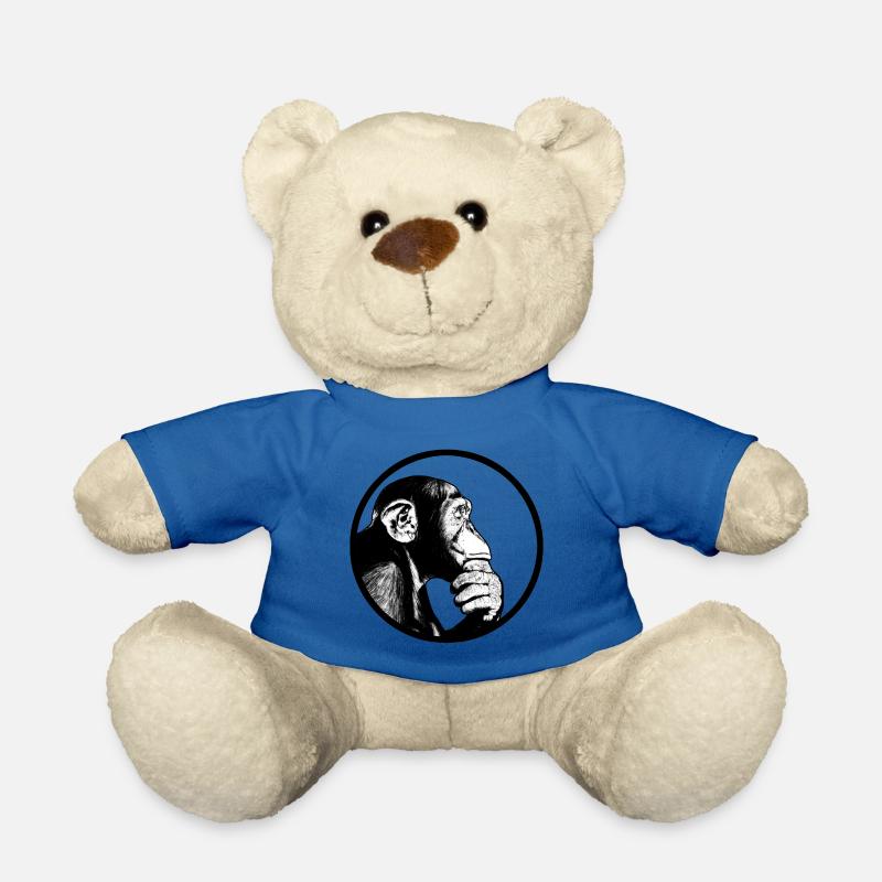 Denke nach Affe Schimpanse - Teddy - Königsblau