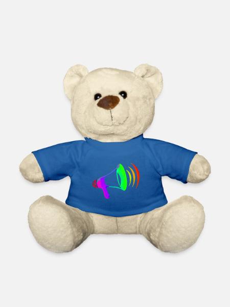 Megafon bunt - Teddy - Königsblau