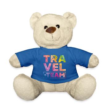 Voyage coeur de l'équipe de voyage - Nounours - bleu roi - Devant