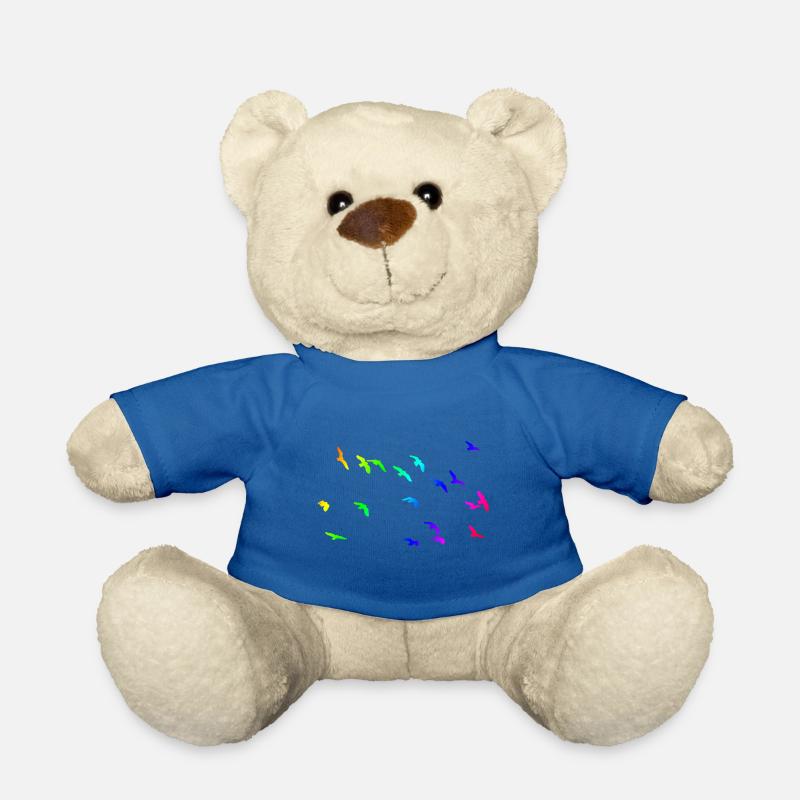 Vogelschwarm - Teddy - Königsblau