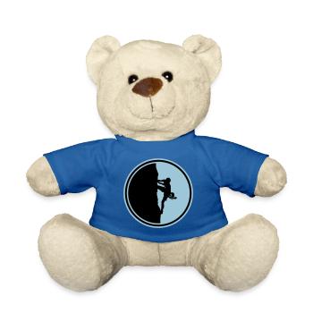 escalade, alpinisme, silhouette, cercle - Nounours - bleu roi - Devant