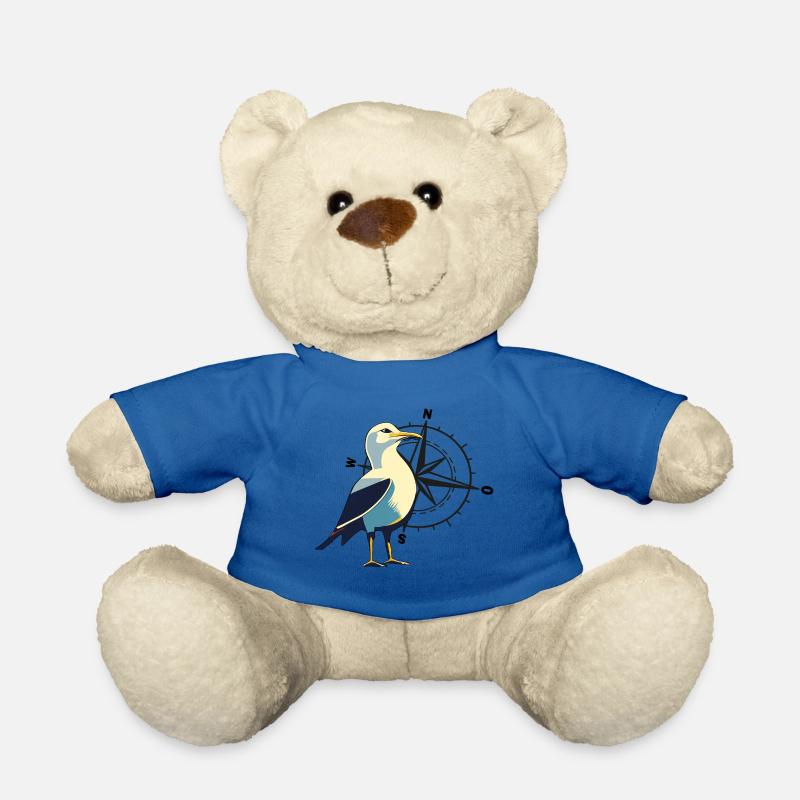 Möwe mit Kompass - Teddy - Königsblau